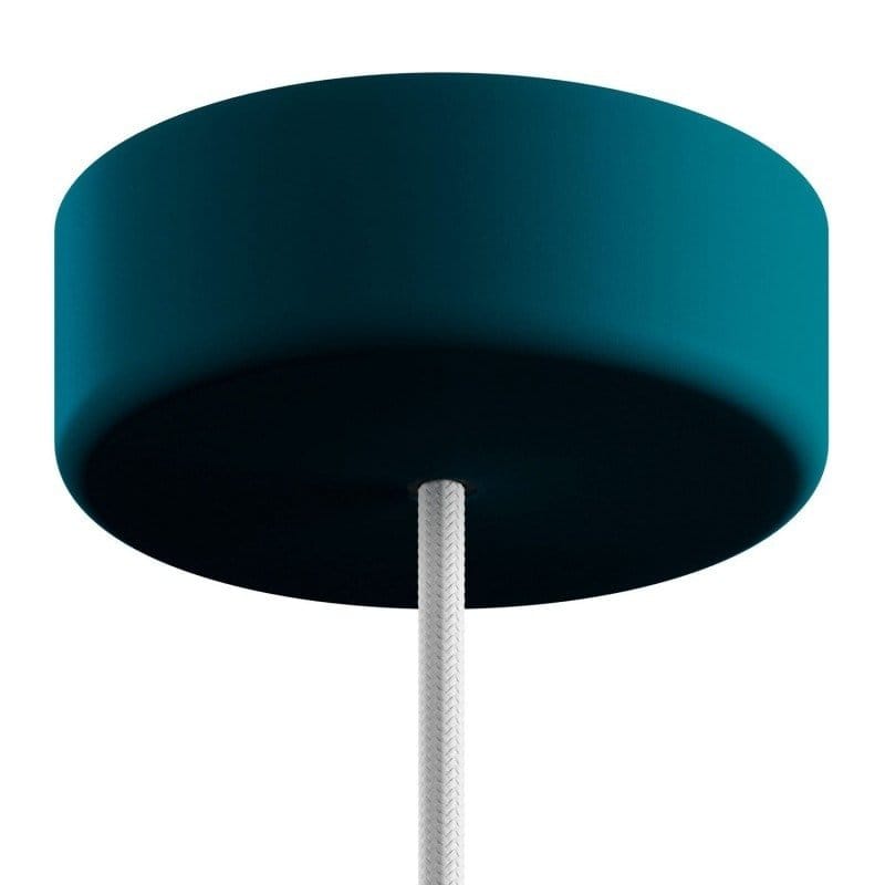 EIVA IP65 silikoninis lubų dangtelis, žaliai mėlynas, ø12,5 cm, 1 anga