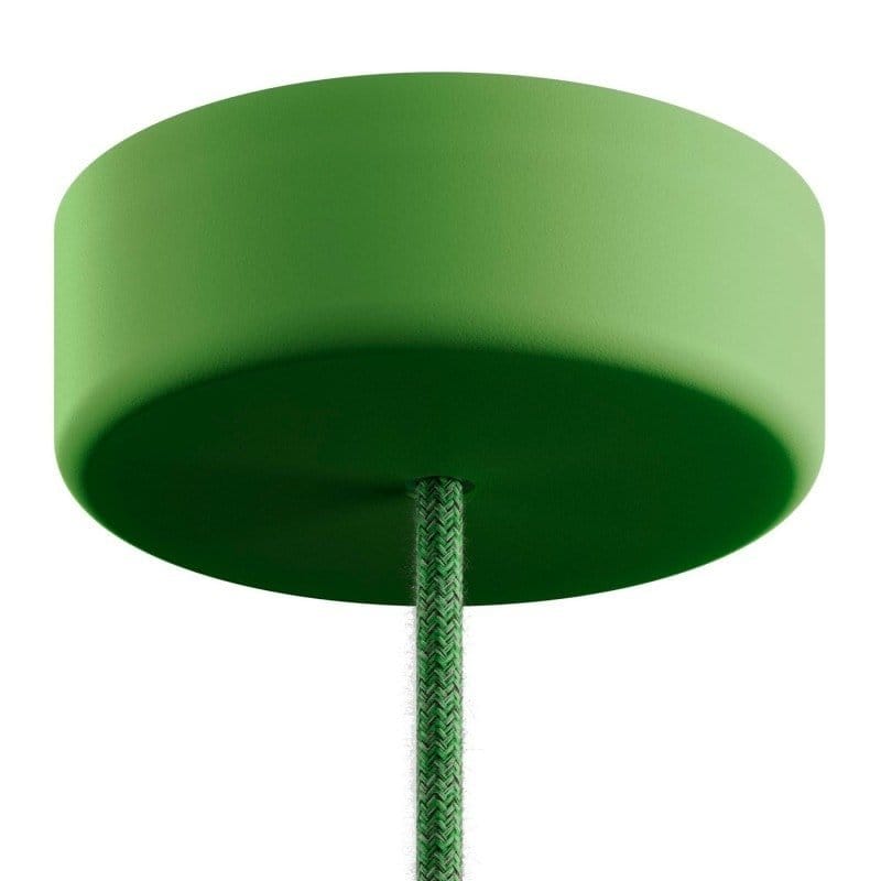 EIVA IP65 silikoninis lubų dangtelis, žalias, ø12,5 cm, 1 anga