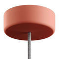 EIVA IP65 silikoninis lubų dangtelis, rausvas, ø12,5 cm, 1 anga