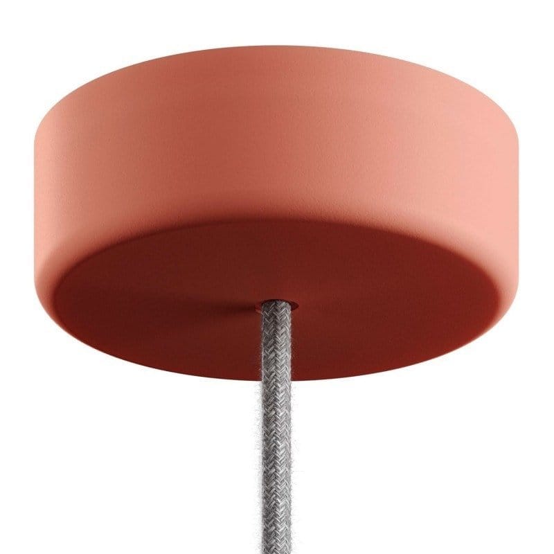 EIVA IP65 silikoninis lubų dangtelis, rausvas, ø12,5 cm, 1 anga