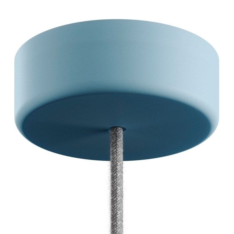 EIVA IP65 silikoninis lubų dangtelis, žydras, ø12,5 cm, 1 anga