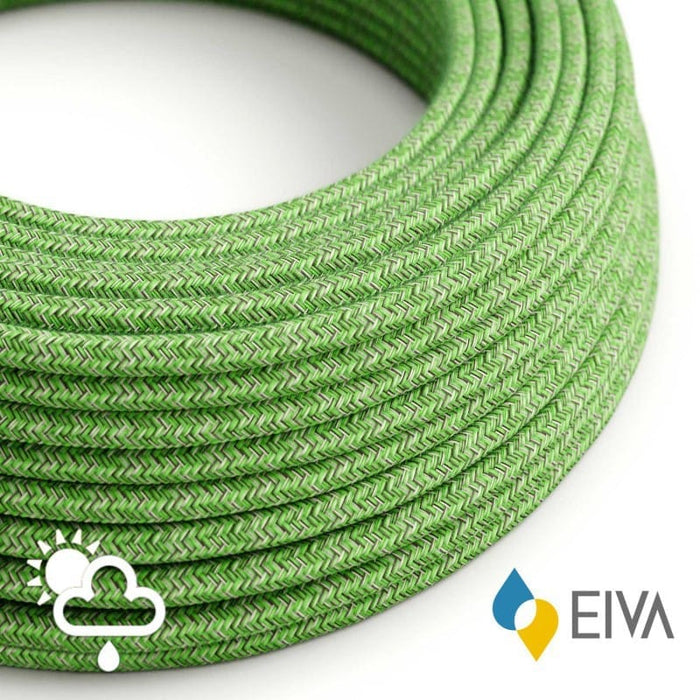 EIVA IP65 tekstilinis lauko laidas, žalias