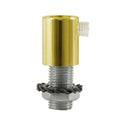 Metalinis cilindrinis laido fiksatorius M10x1, žalvario blizgus