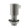 Metalinis cilindrinis laido fiksatorius M10x1, chromo blizgus