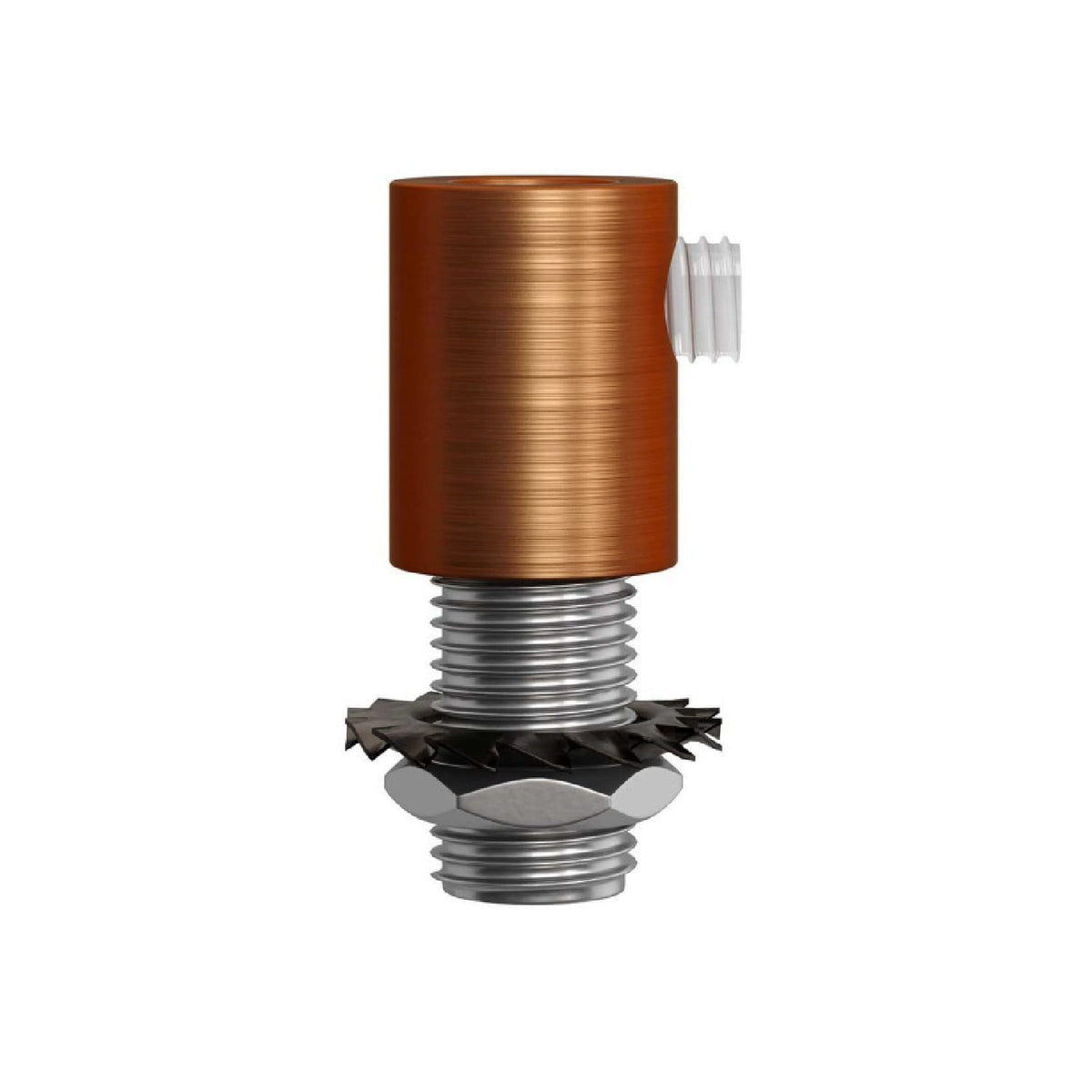 Metalinis cilindrinis laido fiksatorius M10x1, vario matinis