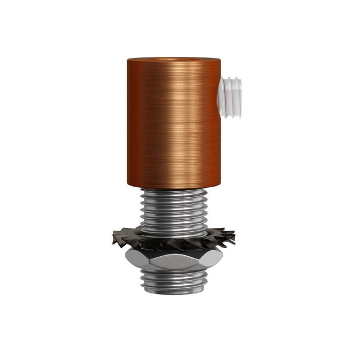 Metalinis cilindrinis laido fiksatorius M10x1, vario matinis