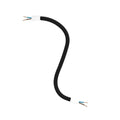 Lankstus vamzdelis sieniniam šviestuvui Flex 2 x 0,75 mm²; ø10 mm, juodas, 30 cm