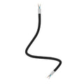 Lankstus vamzdelis sieniniam šviestuvui Flex 2 x 0,75 mm², ø10 mm, juodas, 60 cm