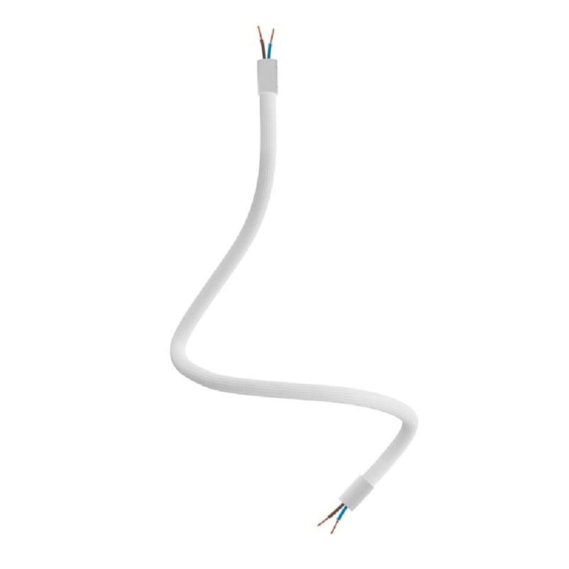 Lankstus vamzdelis sieniniam šviestuvui Flex 2 x 0,75 mm²; ø10 mm, baltas, 60 cm