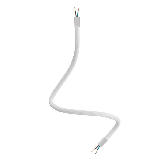 Lankstus vamzdelis sieniniam šviestuvui Flex 2 x 0,75 mm²; ø10 mm, baltas, 60 cm