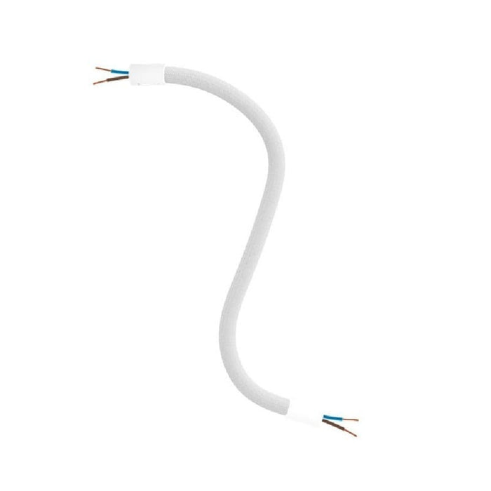Lankstus vamzdelis sieniniam šviestuvui Flex 2 x 0,75 mm²; ø10 mm, baltas, 30 cm