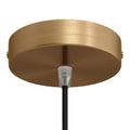 Lubų dangtelis metalinis ø12 cm, matinio žalvario, 1 anga