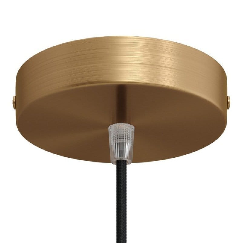 Lubų dangtelis metalinis ø12 cm, matinio žalvario, 1 anga