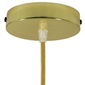 Lubų dangtelis metalinis ø12 cm, žalvario blizgus, 1 anga