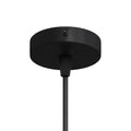 Lubų dangtelis metalinis ø8.3 cm, juodas, 1 anga