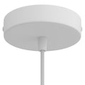 Lubų dangtelis metalinis ø12 cm, baltas matinis, 1 anga