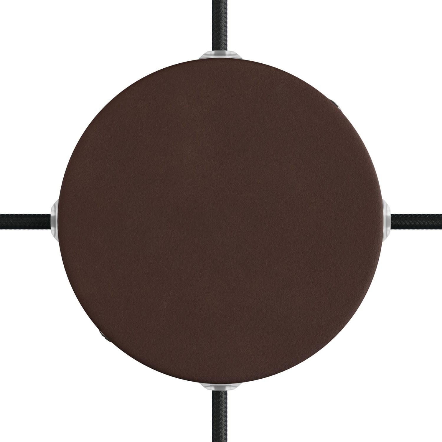 Metalinė jungties dėžutė ø12 cm, tamsiai ruda