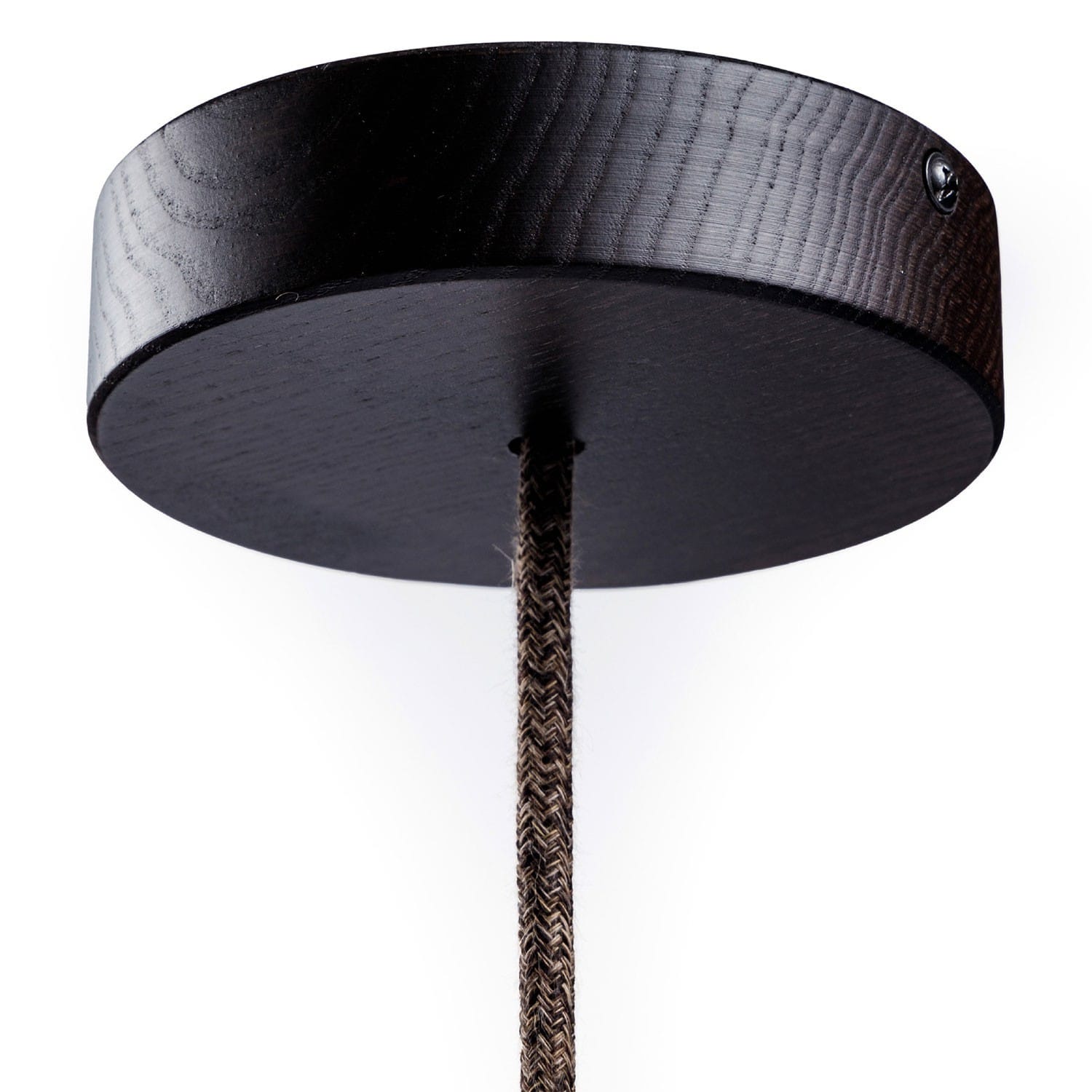 Lubų dangtelis medinis ø12 cm, tamsiai rudas, 1 anga