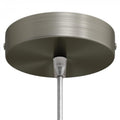 Lubų dangtelis metalinis ø12 cm, titano, 1 anga