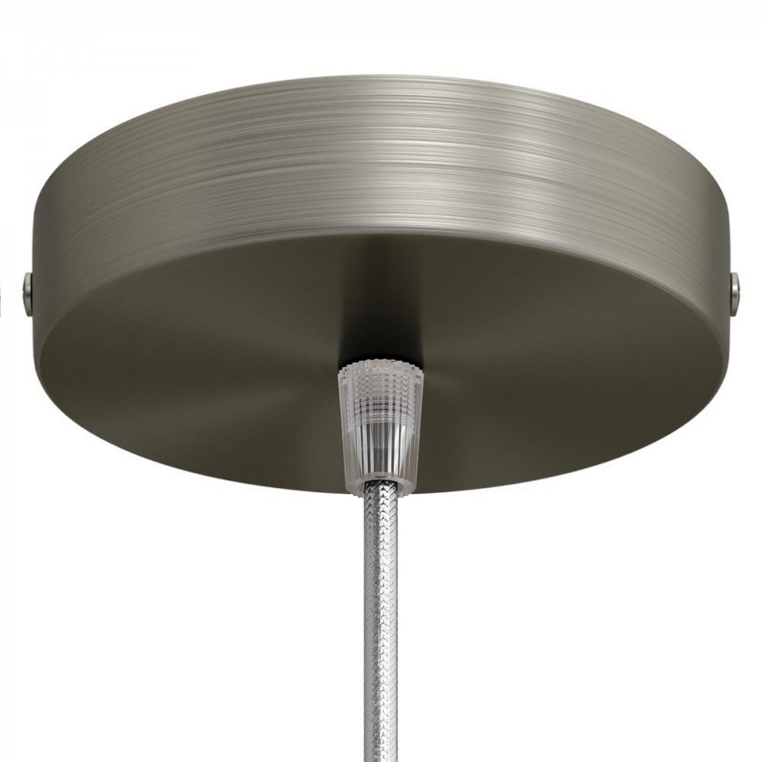Lubų dangtelis metalinis ø12 cm, titano, 1 anga