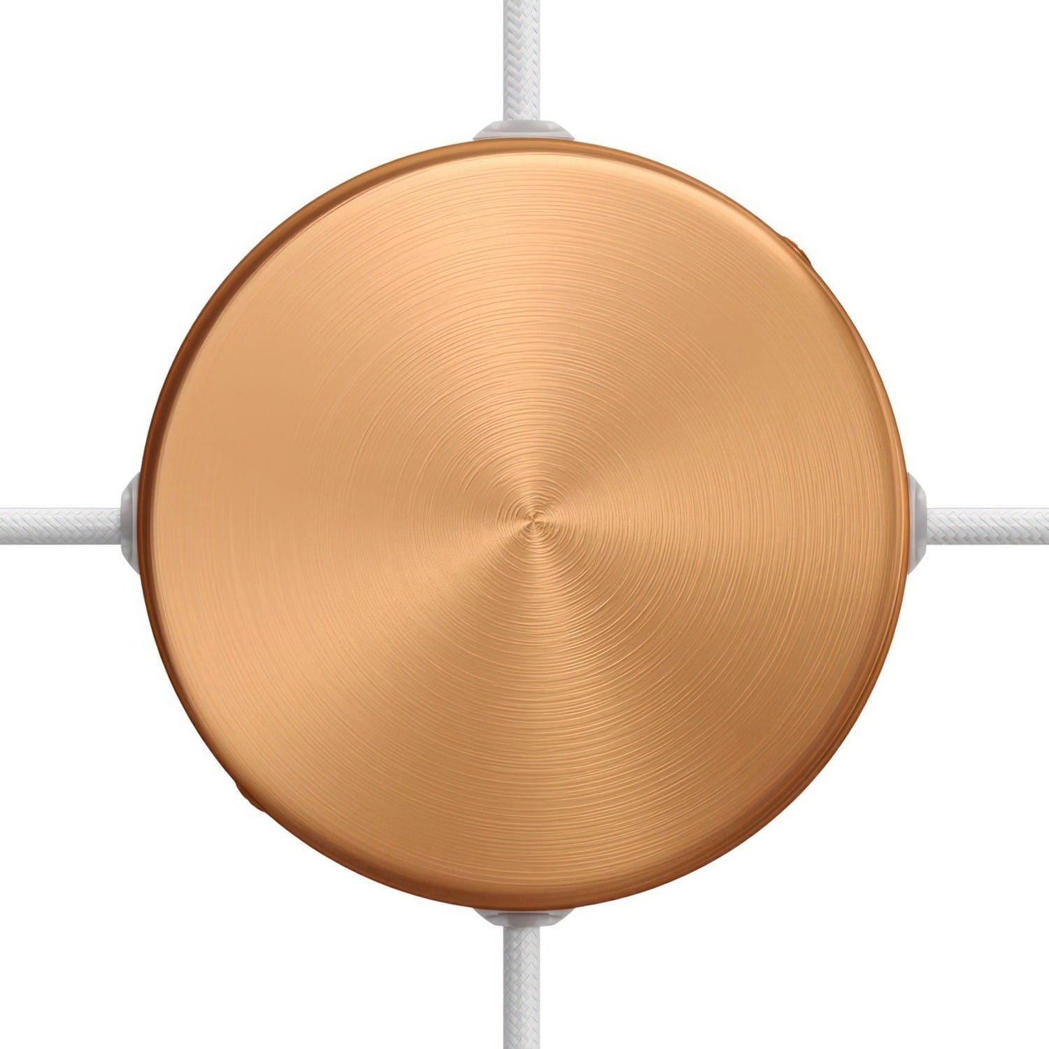 Metalinė jungties dėžutė ø12 cm, vario matinė