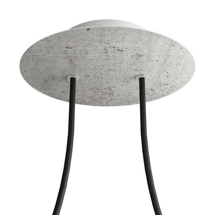 Lubų dangtelis XL metalinis, ø20 cm, pilkas, 2 centrinės ir 4 šoninės angos