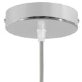 Lubų dangtelis metalinis ø12 cm, chromo, 1 anga