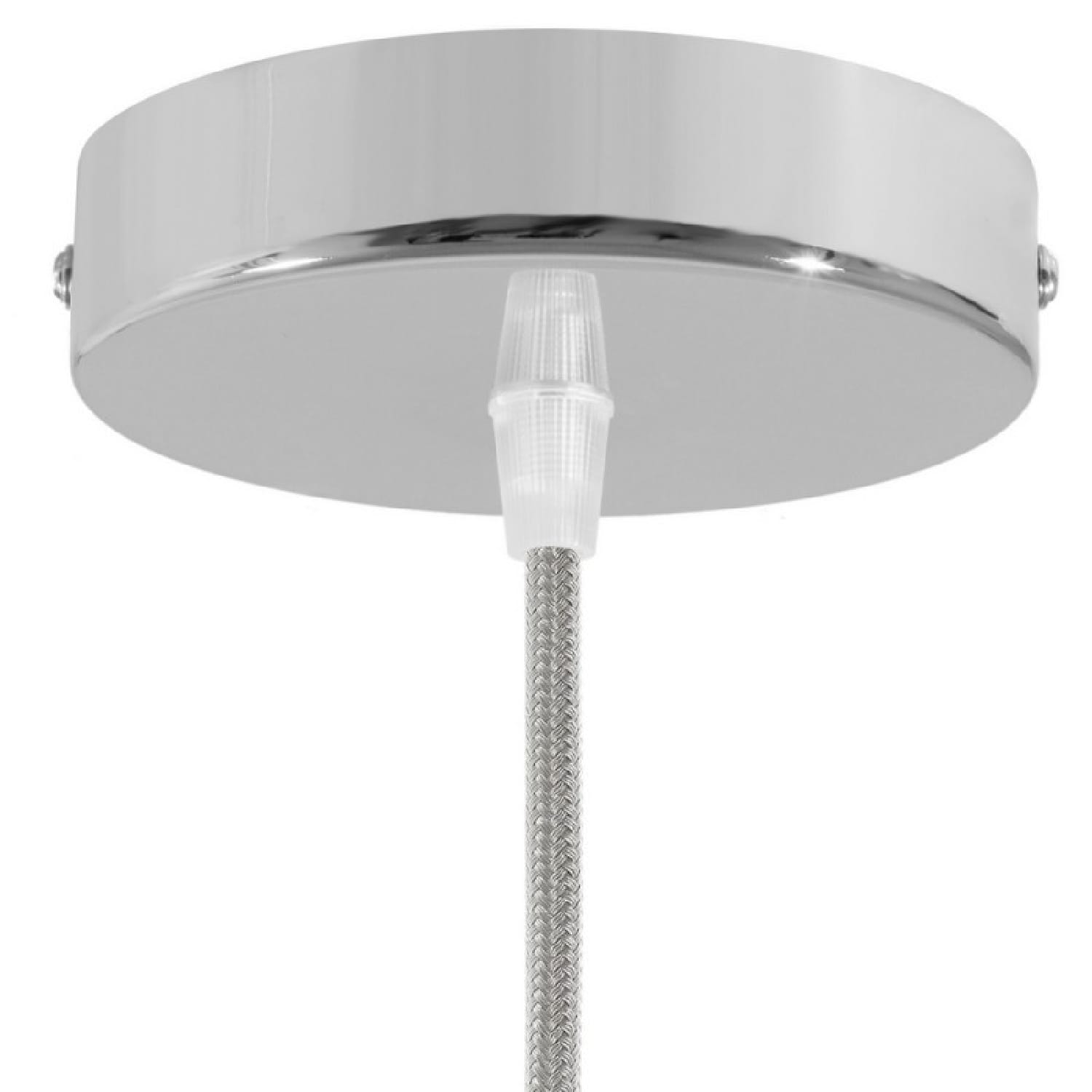 Lubų dangtelis metalinis ø12 cm, chromo, 1 anga