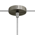 Lubų dangtelis metalinis ø8.3 cm, titano, 1 centrinė ir 2 šoninės angos