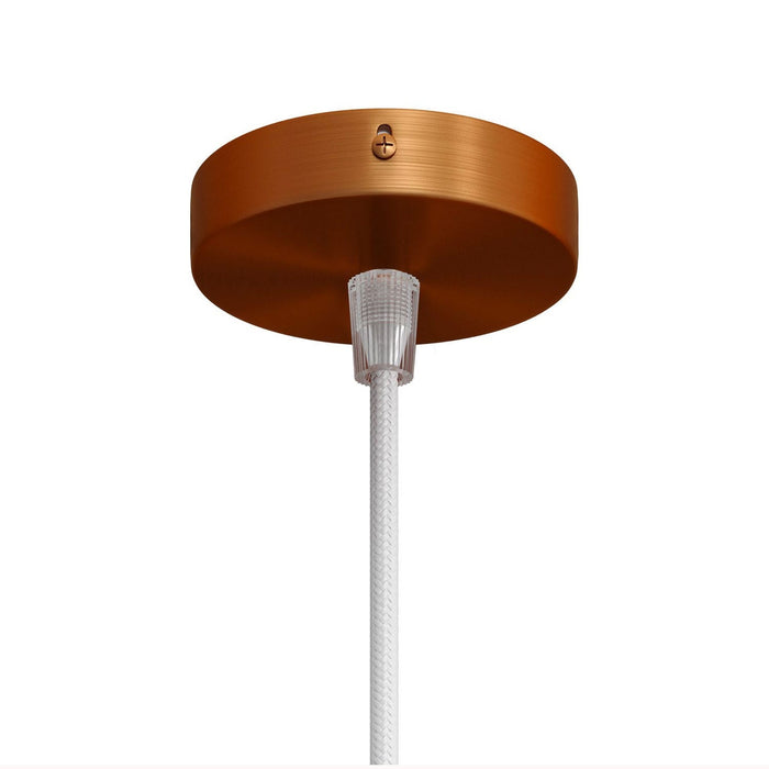 Lubų dangtelis metalinis ø8.3 cm, vario, 1 anga