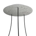 Lubų dangtelis XL metalinis ø20 cm, pilkas, 3 centrinės ir 4 šoninės angos