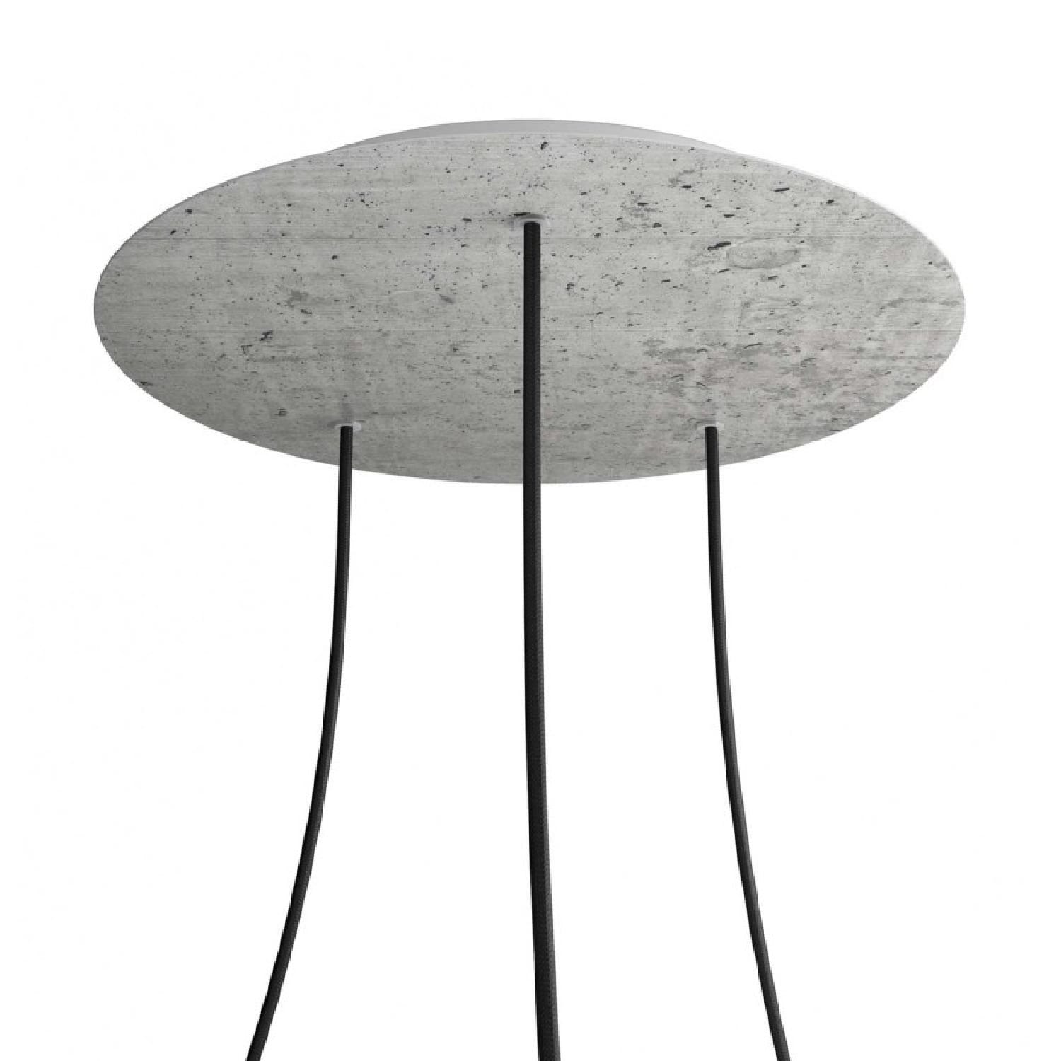 Lubų dangtelis XL metalinis ø20 cm, pilkas, 3 centrinės ir 4 šoninės angos