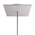 Lubų dangtelis XL metalinis, 20 x 20 cm, plieno, 1 centrinė ir 4 šoninės angos
