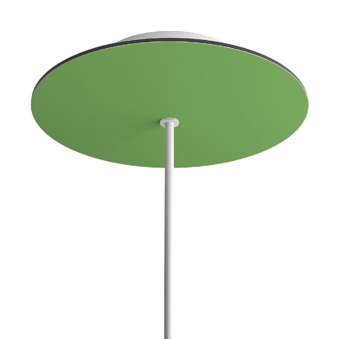 Lubų dangtelis XL metalinis, ø20 cm, šviesiai žalias, 1 centrinė ir 4 šoninės angos