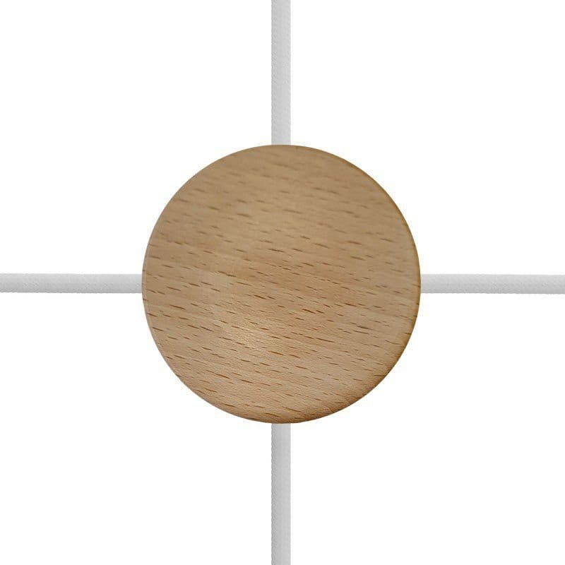 Medinė jungties dėžutė ø8.8 cm, šviesiai ruda