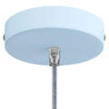 Lubų dangtelis metalinis ø12 cm, žydras, 1 anga
