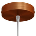 Lubų dangtelis metalinis ø12 cm, matinio vario, 1 anga