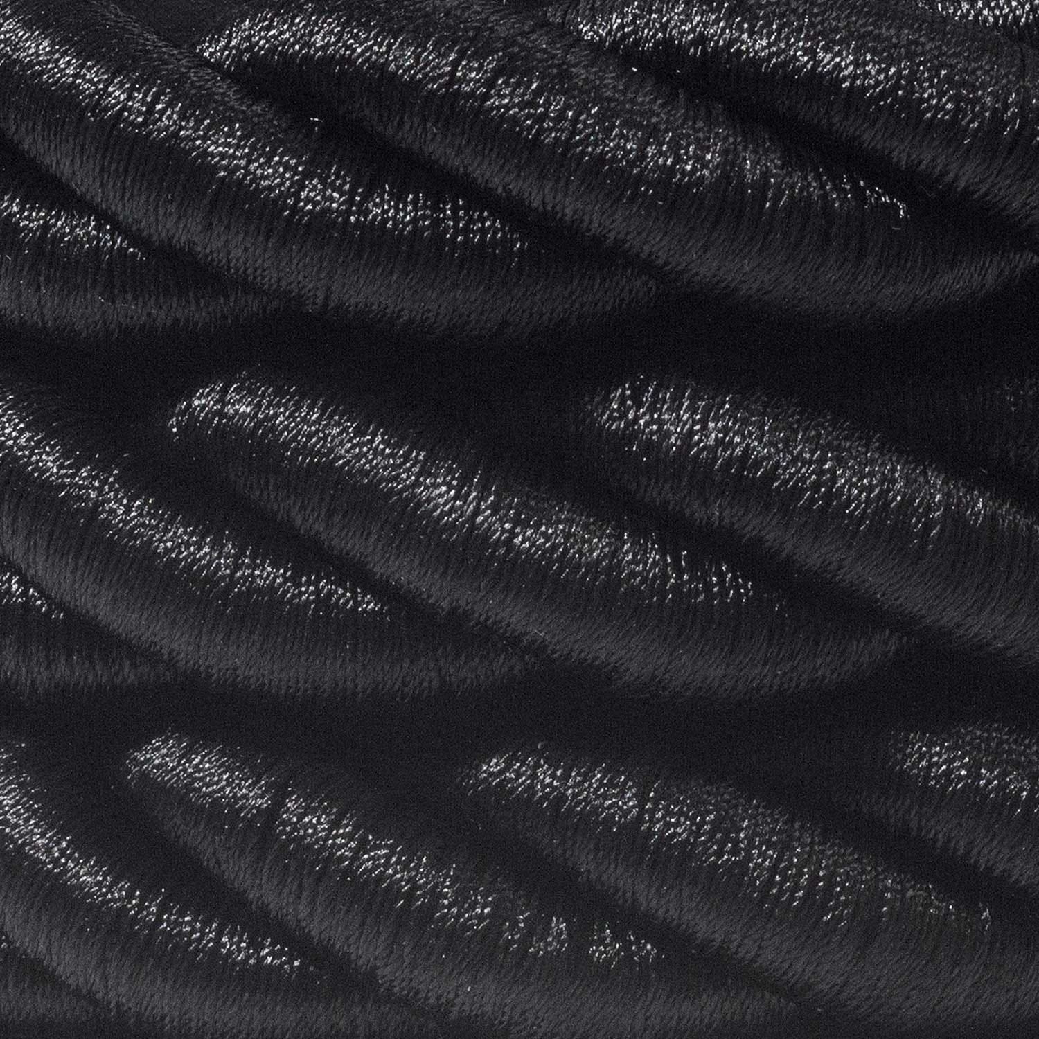 Tekstilinis laidas Rope 2XL, 3 x 0,75 mm², Ø24 mm, juodas blizgus