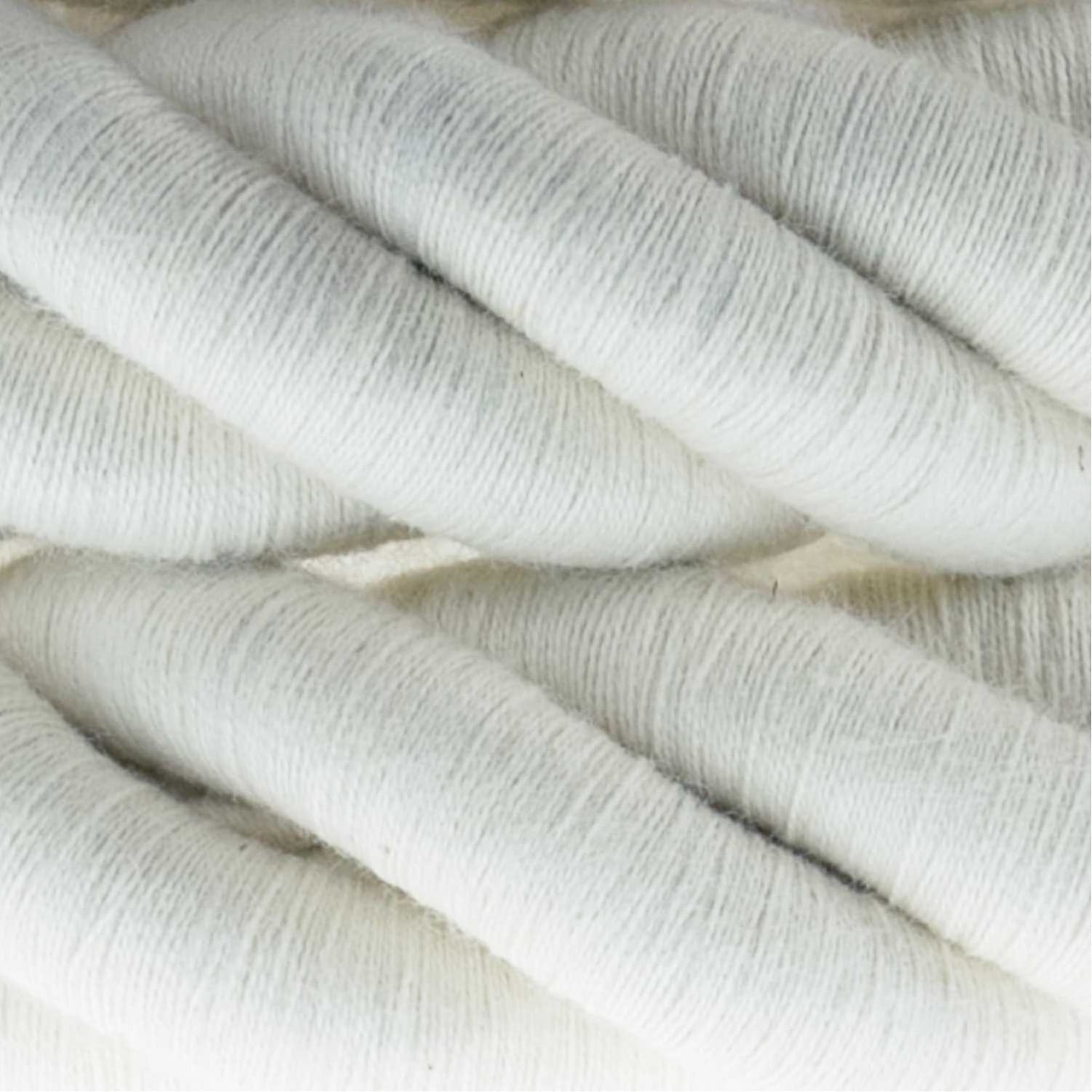 Tekstilinis laidas Rope 3XL, 3 x 0,75 mm², Ø30 mm, baltas