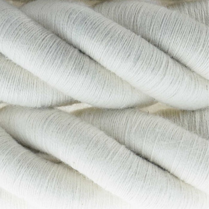 Tekstilinis laidas Rope 3XL, 3 x 0,75 mm², Ø30 mm, baltas