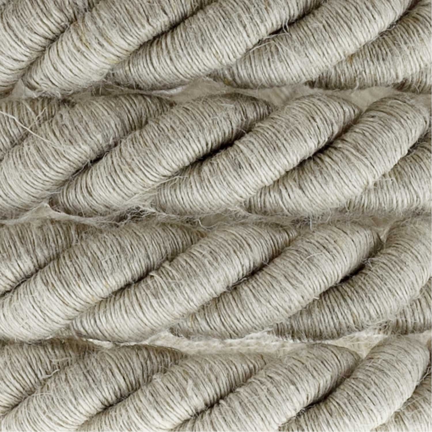 Tekstilinis laidas Rope XL, 3 x 0,75 mm², Ø16 mm, lino