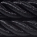 Tekstilinis laidas Rope 3XL, 3 x 0,75 mm², Ø30 mm, juodas blizgus