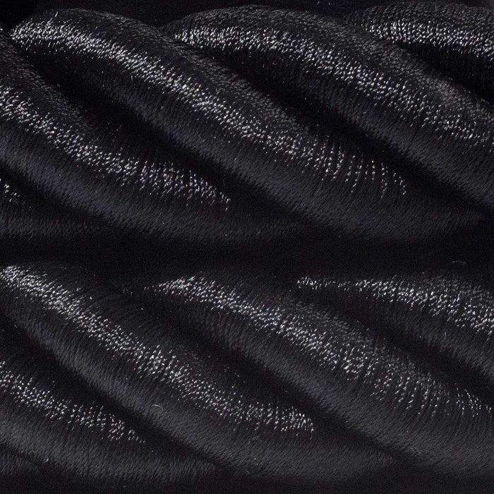 Tekstilinis laidas Rope 3XL, 3 x 0,75 mm², Ø30 mm, juodas blizgus