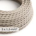 Tekstilinis pintas elektros laidas, 3 x 1,50 mm², lino