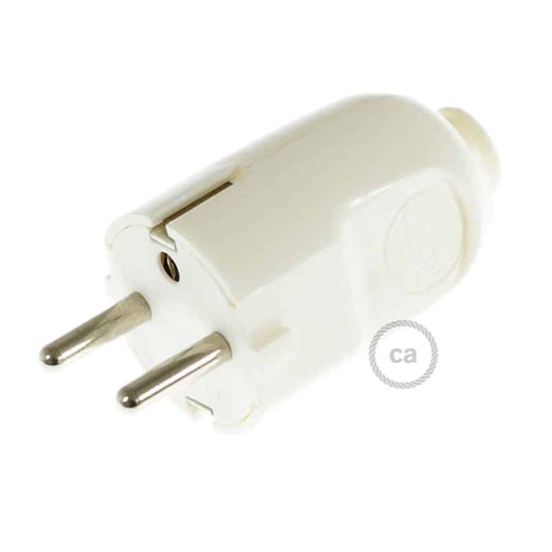 Schuko kištukas su įžeminimu 16 A, baltas