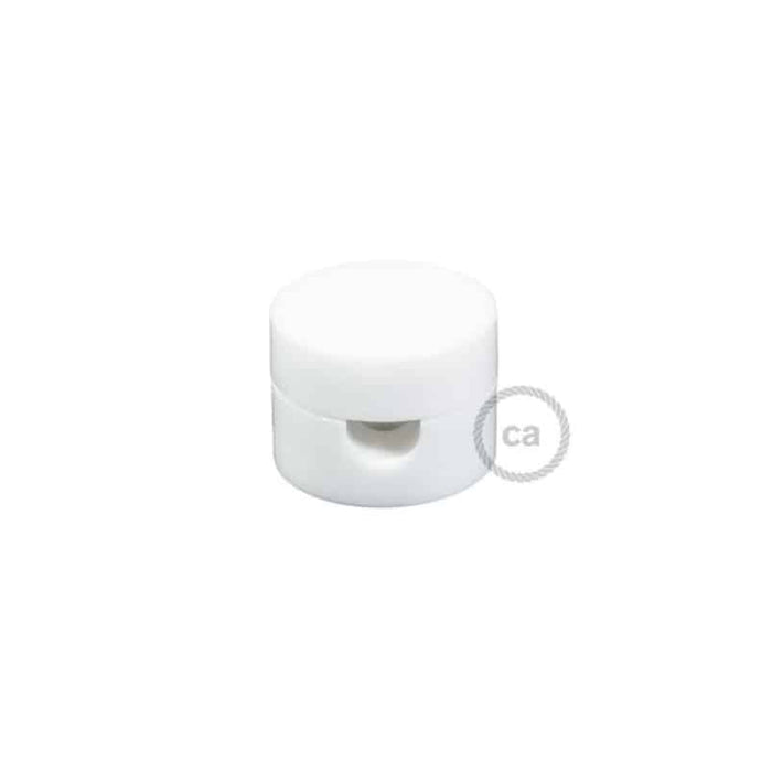 Universalus laido fiksatorius 2×0,75 ir 3×0,75 laidams ø2,2 cm, baltas