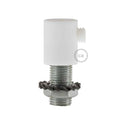 Plastikinis cilindrinis laido fiksatorius M10x1, baltas