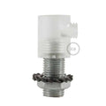 Plastikinis cilindrinis laido fiksatorius M10x1, permatomas