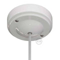 Porcelianinis lubų dangtelis Minimal baltas, ø9,5 cm, 1 anga