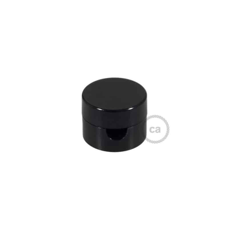 Universalus laido fiksatorius 2×0,75 ir 3×0,75 laidams ø2,2 cm, juodas